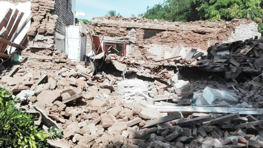 devastation in Oxaca, Mexico, after earthquake. Credits: MexFam