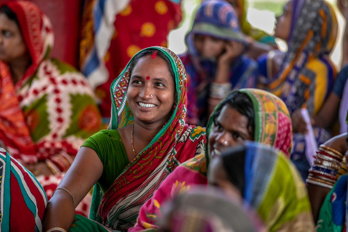 Woman sitting - India