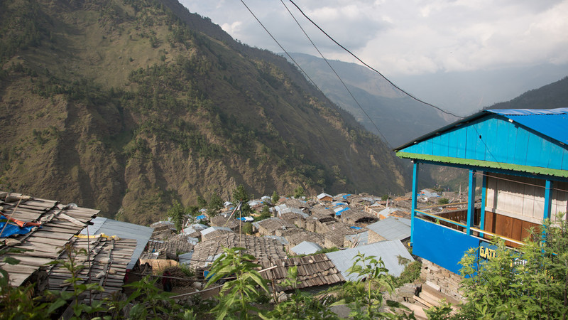 Mountains in northern Nepal