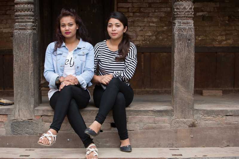Two young women 