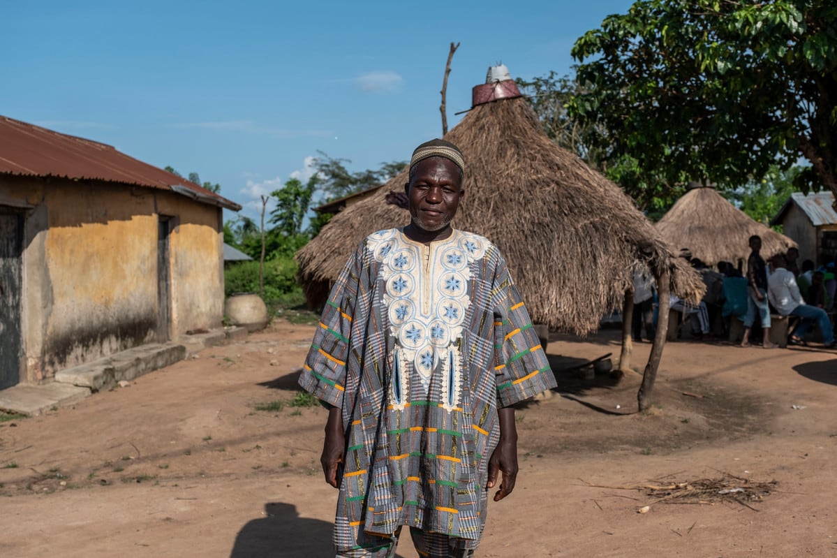 village chief, Sossou Sagna. The father of seven agreed with his wife they didn’t want anymore children