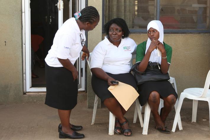 IPPF staff in Nigeria with young people