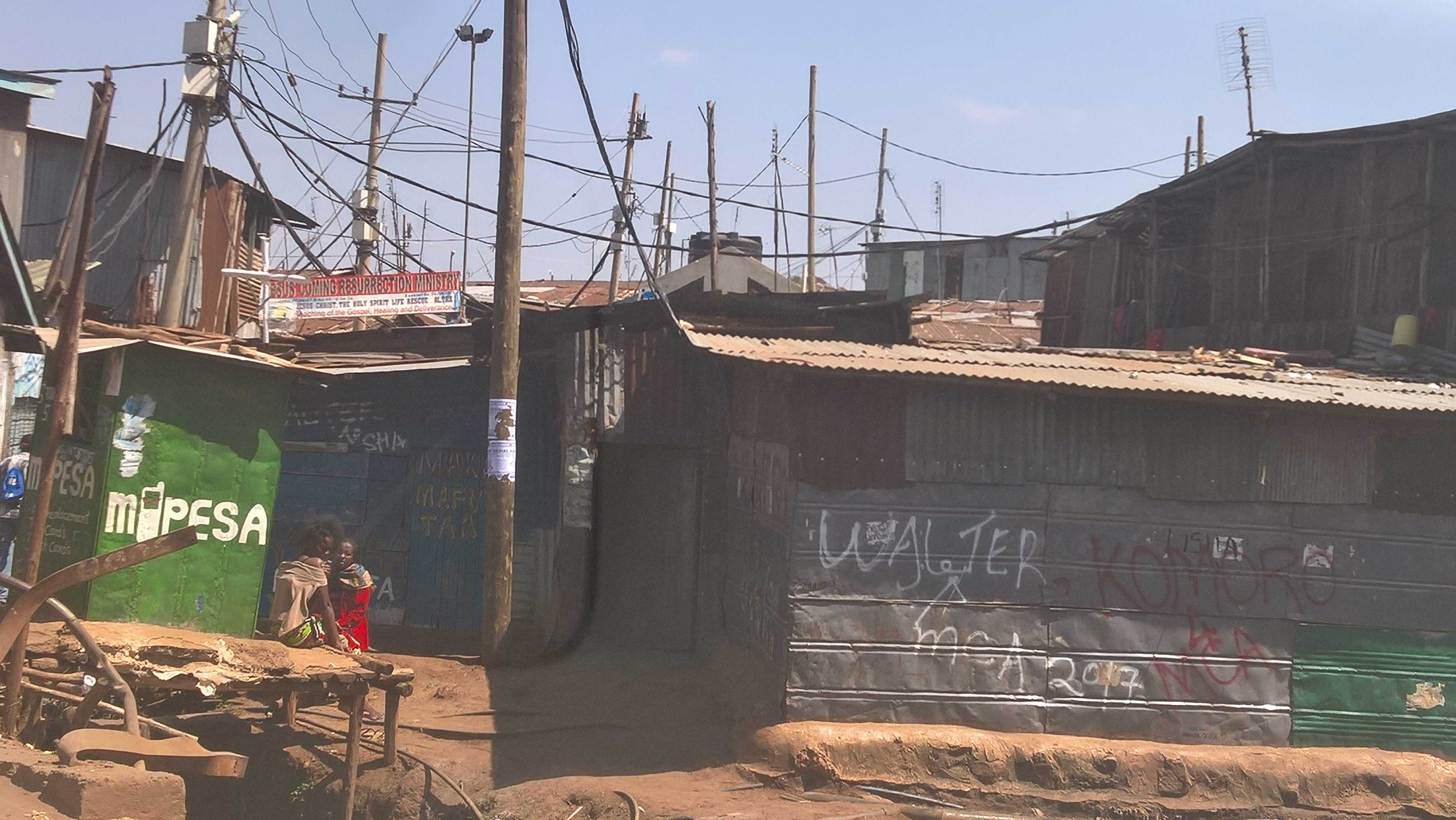 Kibera slum in Kenya