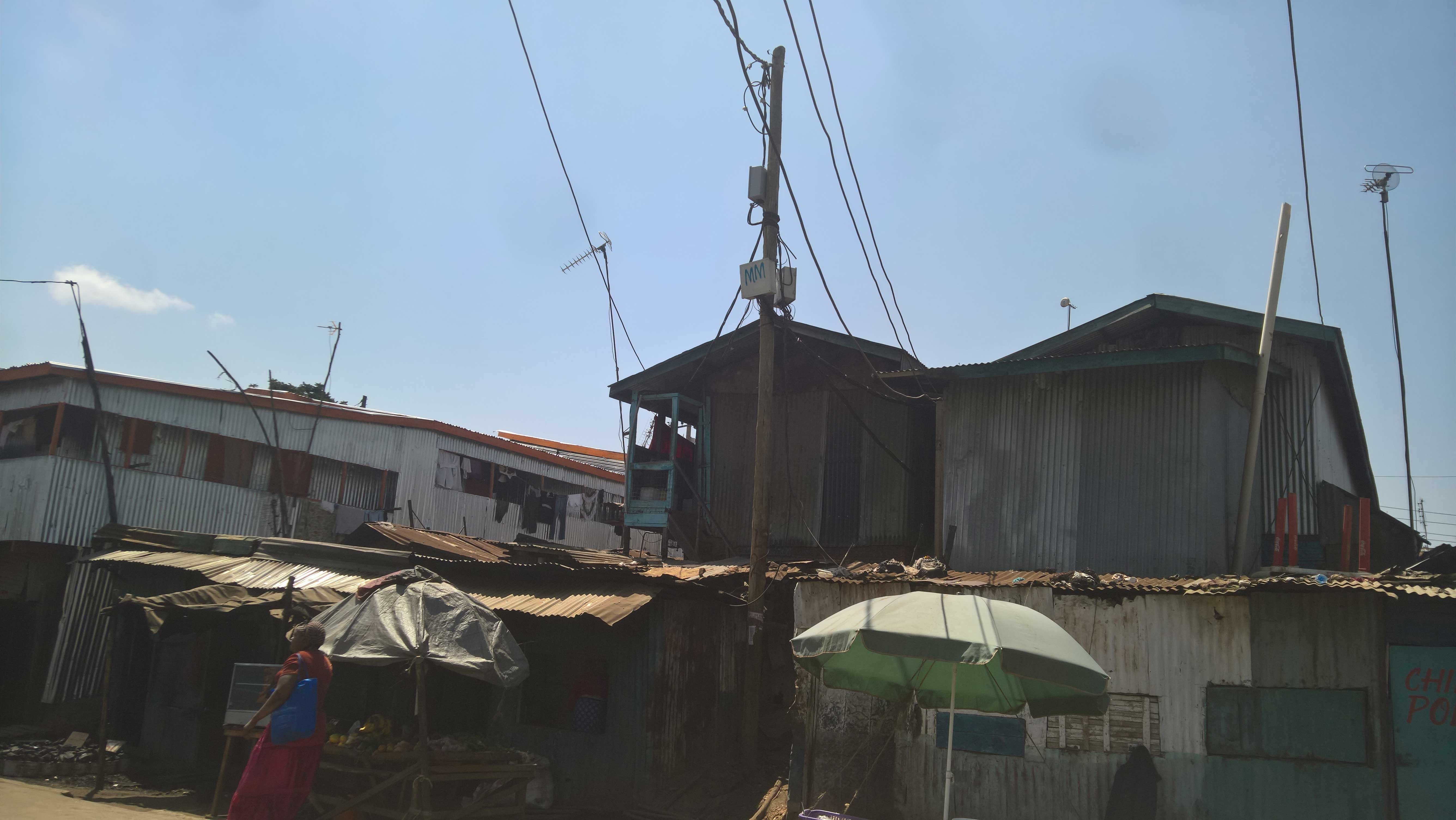 Kibera slum in Kenya