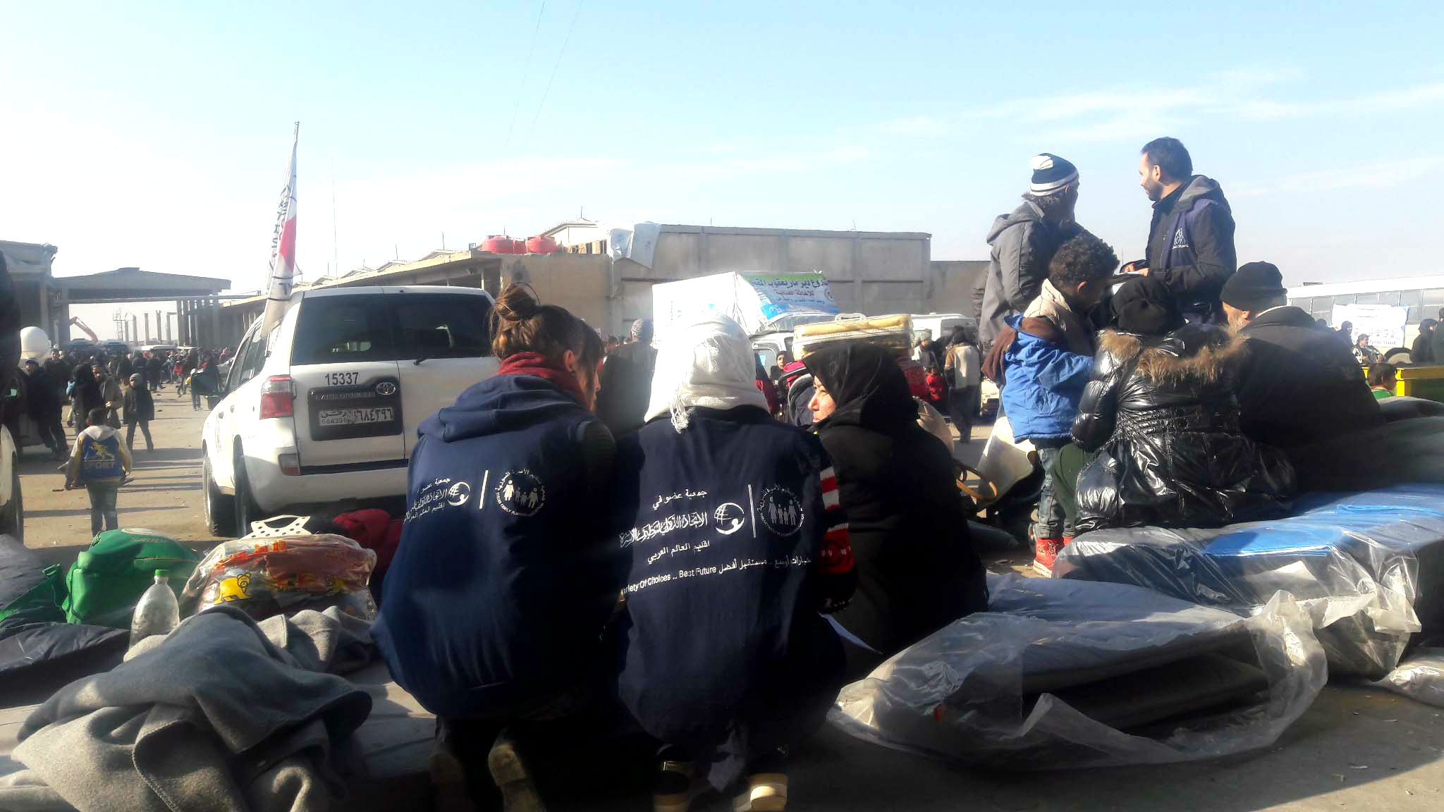 SFPA's staff reaching women in the camp