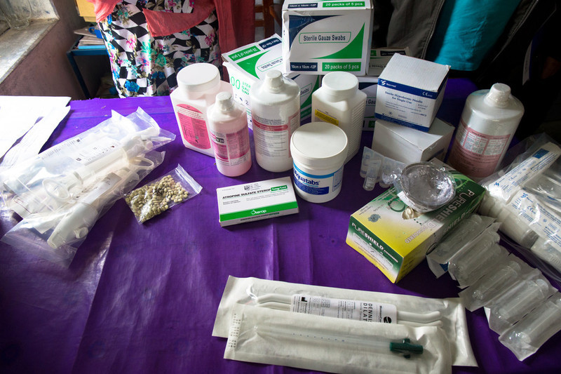 As part of their Innovation Programme project, our South Asia office provides reproductive health kits to health centres located in areas most prone to seasonal flooding. 