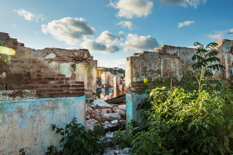 While the clinic suffered damage, it remains one of the only operational health clinics for miles providing a lifeline to the local communities. 
