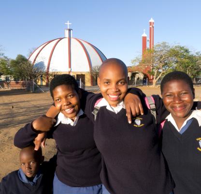 Girls with school uniforms- Swaziland. Photo credits: Nancy Durrell