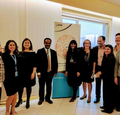 IPPF staff at the inauguration of IPPF office in Geneva.