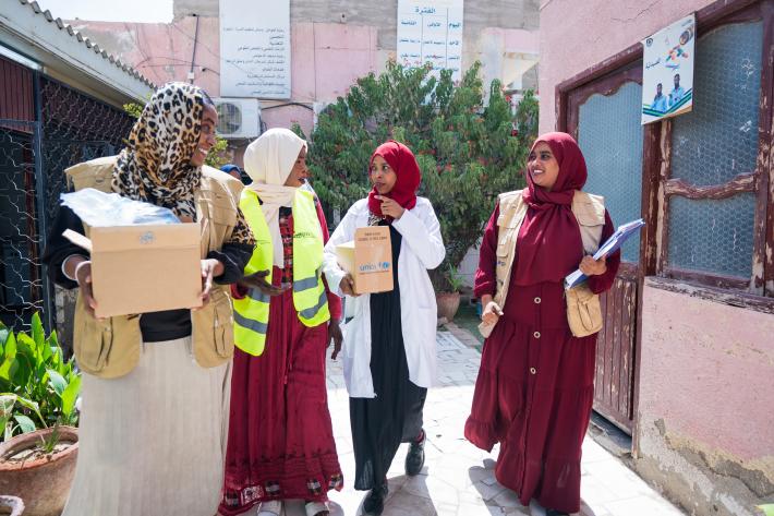 Humanitarian health workers in sudan