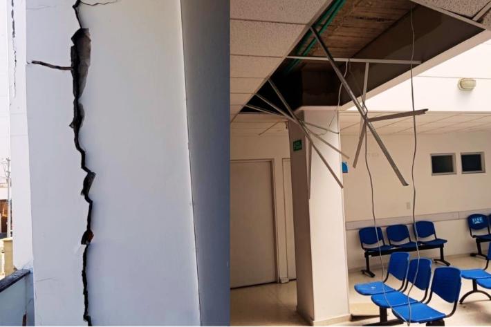 Images of damaged Profamilia clinics 