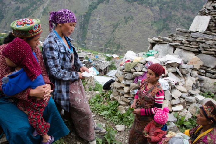 Volunteers like Pasang perform a crucial function in a region where literacy levels and a strongly patriarchal culture mean that women marry young and have to get consent from their husbands before using contraception. In this remote community, direct contact with a volunteer who can offer advice and guidance orally, and talk to women about their broader health needs, is absolutely vital. 