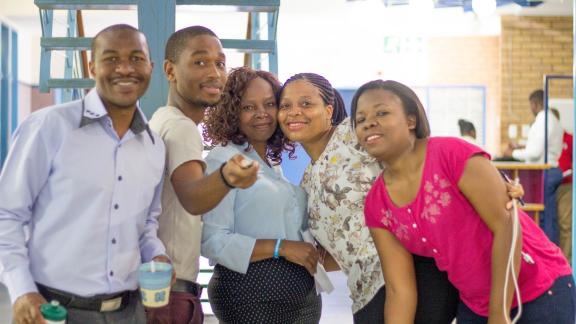 Young people in Swaziland during the visit on IPPF Director-General, T. Melesse