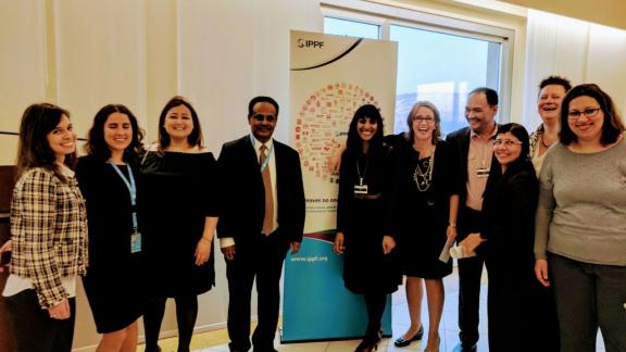 IPPF staff at the inauguration of IPPF office in Geneva.