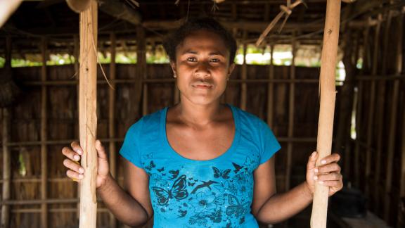 Girl in Solomon Islands credits: IPPF/Jack Robert-Tissot