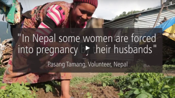 frame form the video about family planning in rural Nepal