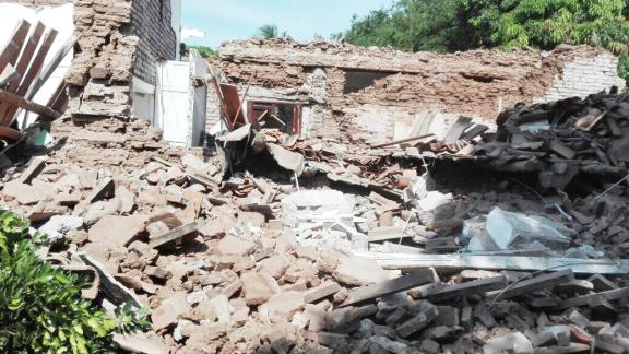 devastation in Oxaca, Mexico, after earthquake. Credits: MexFam