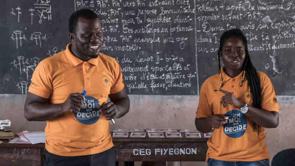 Young people delivering training