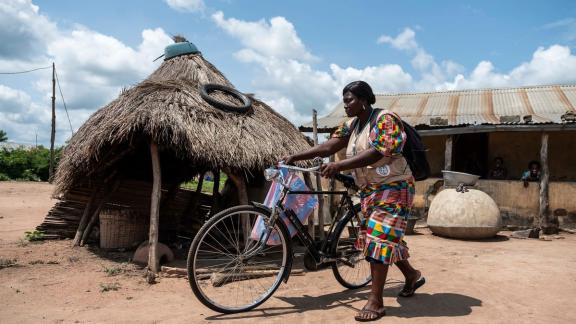 Abassa is a community health worker