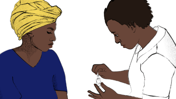 Illustration woman and nurse 