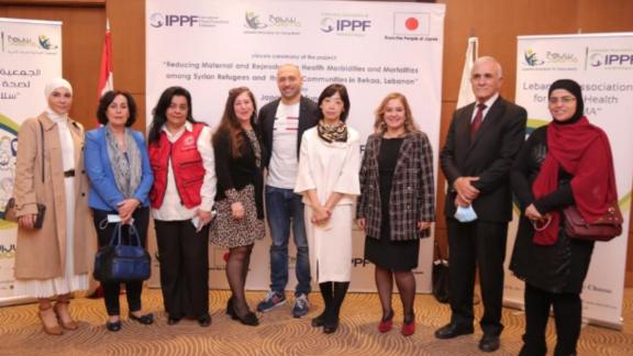 Attendees at the closing ceremony in Lebanon