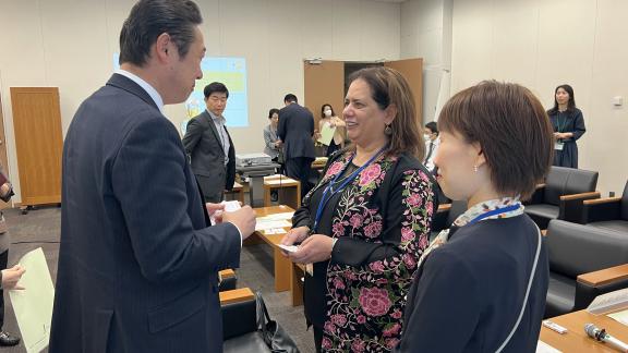 IPPFパレスチナ事務局長が国会議員にガザの状況を報告来日
