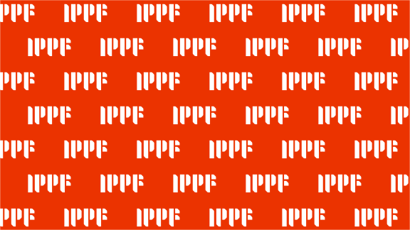 IPPF logo on step and repeat 