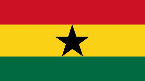 The Ghanaian flag