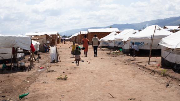 View of the Musenyi refugee site in Burundi