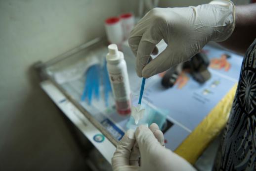 A swab test