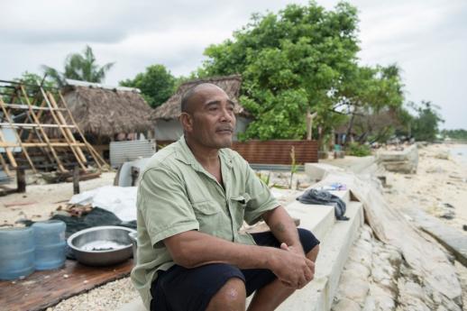 Takaria Ubwaitoi, community leader and organizer in Kiribati