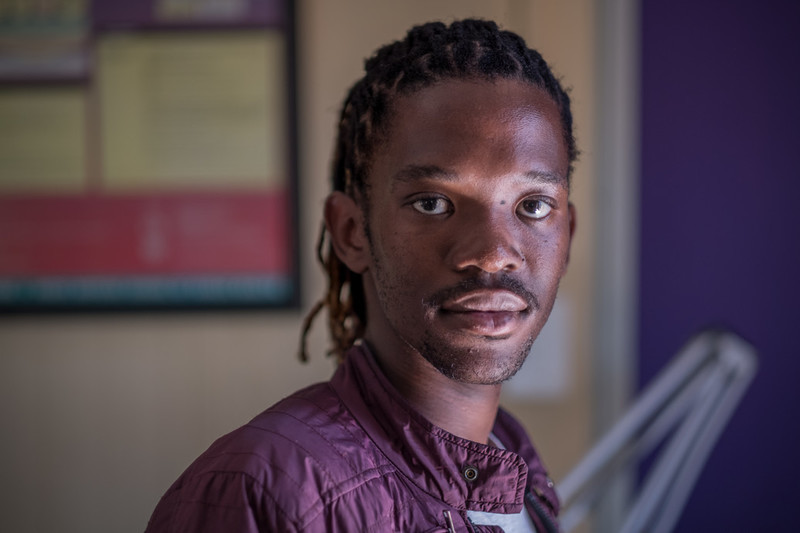 Joseph at the BOFWA clinic in Gaborone