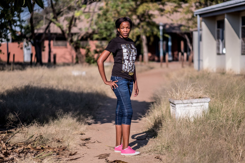 Goabaone, a sex worker and volunteer for MCDA, in Francistown, Botswana